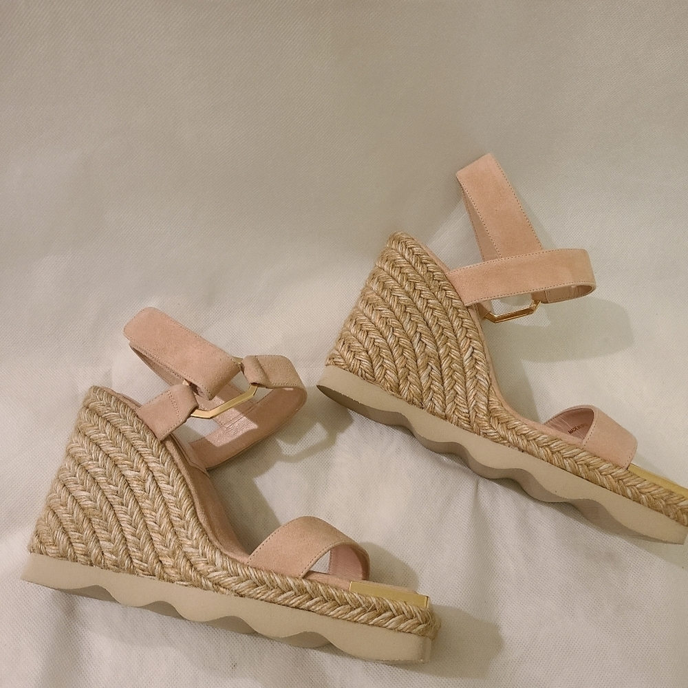 Good American Women's Espadrille Wedge Sandals Sz 8. Cute shoes! - Picture 4 of 8